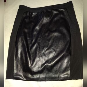 Julian Chang Faux Leather Mini Skirt Stretchy